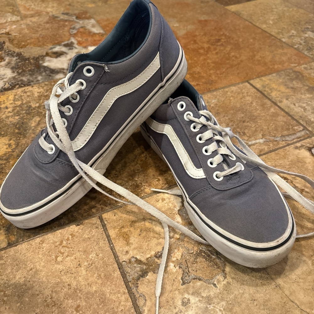 Vans Blue Canvas Sneakers